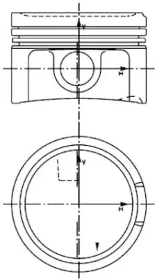 KOLBENSCHMIDT 99933610 Motor Piston Segman 0.25 Passat-A3-A4-A6 1.8t 20v 150ps 20pim 81.01 Aeb-Agu-Ajl-Ajq-App-Apu Cyl 