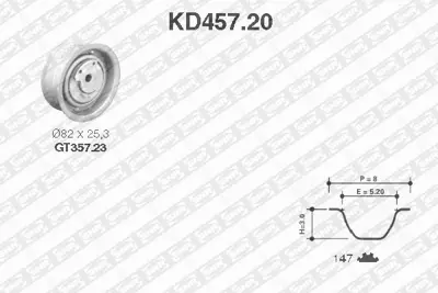 NTN / SNR KD457.20 Triger Kiti 51109243A