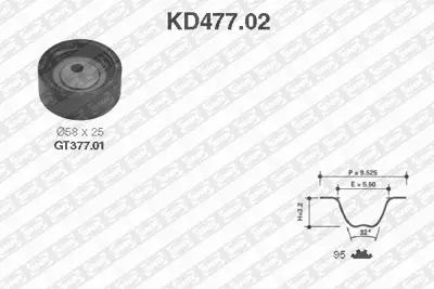 NTN / SNR KD477.02 Triger Kiti 1276160A00 1281082003