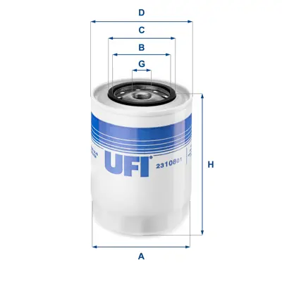 UFI 23.108.01 Yağ Filtresi 1907567 4630787 7956600