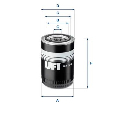 UFI 23.112.00 Yağ Filtresi 6005012109