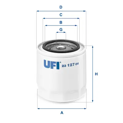 UFI 23.127.04 Yağ Filtresi 7701029278