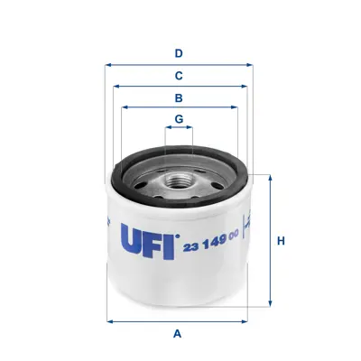 UFI 23.149.00 Yağ Filtresi 