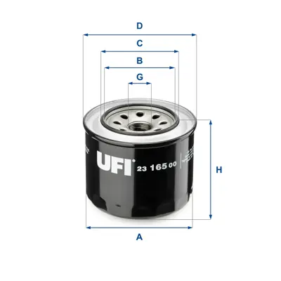 UFI 23.165.00 Yag Fıltresı                                                        XD00145