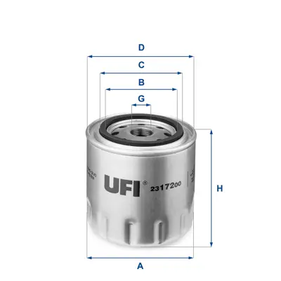 UFI 23.172.00 Yağ Filtresi 5964796