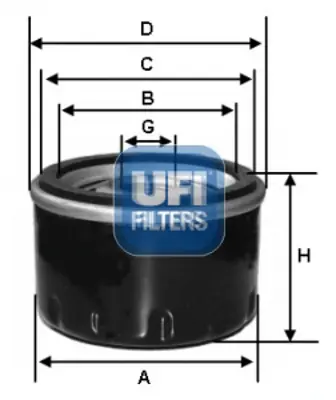 UFI 23.176.00 Yağ Filtresi 82374232