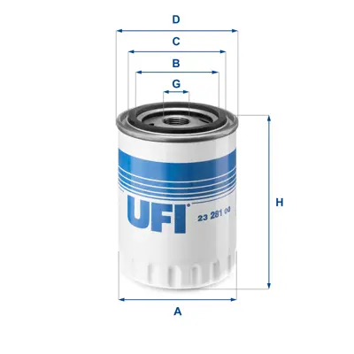 UFI 23.281.00 Yağ Filtresi 1109J2 7700865981