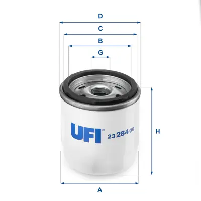 UFI 23.284.00 Yağ Filtresi 