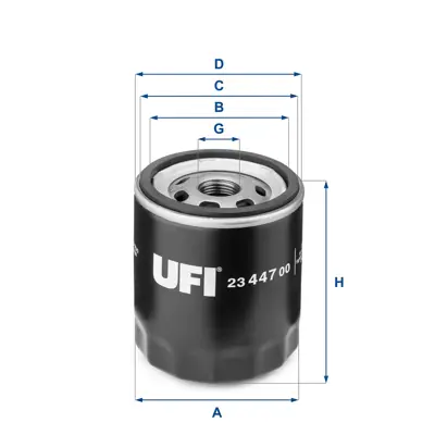 UFI 23.447.00 Yağ Filtresi 71771365