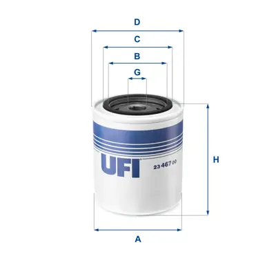 UFI 23.467.00 Yağ Filtresi 