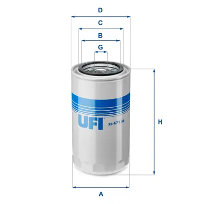 UFI 23.471.00 Yağ Filtresi 2995561