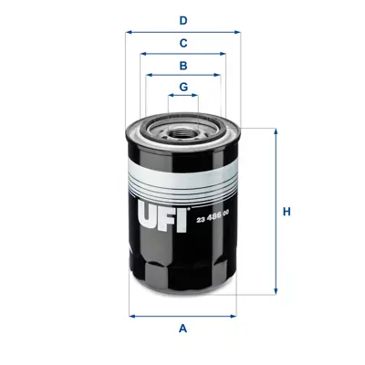 UFI 23.486.00 Yağ Filtresi 263104A010