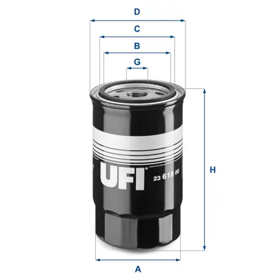 UFI 23.615.00 Yağ Filtresi 2631027420