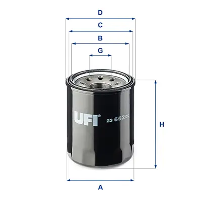 UFI 23.652.00 Oil Spin-On Isuzu 