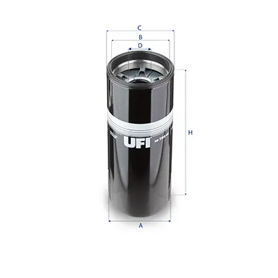 UFI 23.734.00 Oil Spin-On Case Constructıon-Cummıns-Hyundaı Constructıon-Rostselmash 11NB70110 85114044