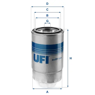 UFI 24.011.00 Yakıt Filtresi 504287009