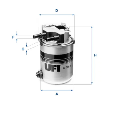 UFI 24.095.04 Yakıt Filtresi 164004BD0B