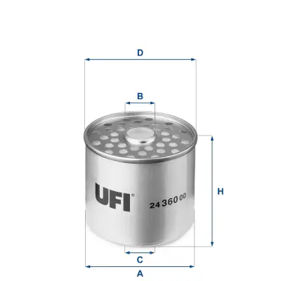 UFI 24.360.00 Yakıt Filtresi 150354 1541266G00 1640376200 1901929 1906C9 212151117015 254709110119 3046272000 494251 7236628 813561 833544 90517711 941709013 9924318 DONN9N074B PD14365A