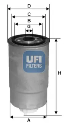 UFI 24.381.00 Yakıt Filtresi 