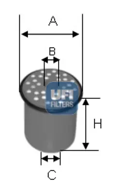 UFI 24.389.00 Yakıt Filtresi 190655 1906E1 9567494887