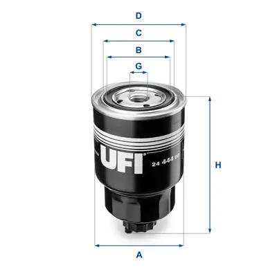 UFI 24.444.00 Yakıt Filtresi 164037F40B