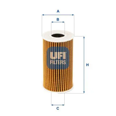 UFI 25.223.00 Oil Cartridge Jaguar-Land Rover JDE37128 LR073669