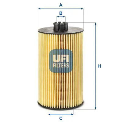 UFI 25.245.00 Oil Cartridge Deutz Fahr-Huerlımann-Lamborghını 