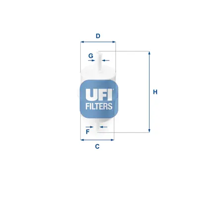 UFI 31.010.00 Yakıt Filtresi 156783 156792 22213478 642010020 819325 8200358714 82425649