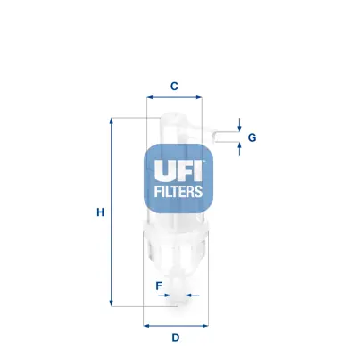 UFI 31.013.00 Yakıt Filtresi 5008879 A0014777901