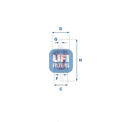 UFI 31.027.00 Yakıt Filtresi A0014774201