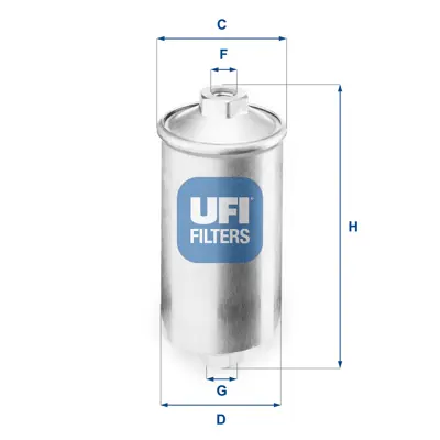 UFI 31.504.00 Yakıt Filtresi 1567A9 1567C0 82434499