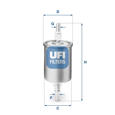 UFI 31.515.00 Yakıt Filtresi Brava-Bravo-Marea-Punto-Tmpr-Ducato-Astra G-Combo-Corsa B-C-Merıva-Omega-Cordoba Oe 156788 156789 2123111701002 7787063 818568 93370527 C2S45278 WJN101250EVA