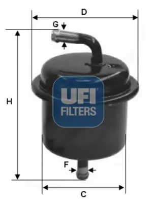 UFI 31.543.00 Yakıt Filtresi 1541062G00