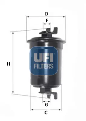 UFI 31.547.00 Yakıt Filtresi 2330087680000