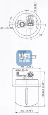 UFI 31.618.00 Yakıt Filtresi 16900SD4672 19519550081