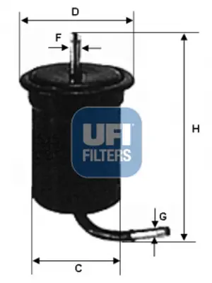 UFI 31.696.00 Yakıt Filtresi KF3320490