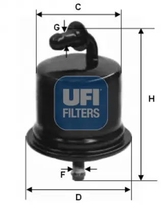 UFI 31.724.00 Yakıt Filtresi 1541072F01