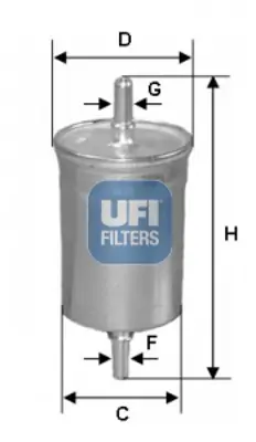 UFI 31.825.00 Yakıt Filtresi 3191125000