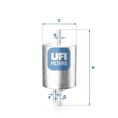 UFI 31.830.00 Yakıt Filtresi Audı A4 1.8t 02-04 - A6 2.4-3.0 04-06 - A8 6.0 03-10 Oe 