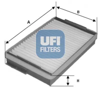 UFI 53.139.00 Polen Filtresi 1791192