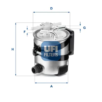 UFI 55.418.00 Yakıt Filtresi Mgn Iı 1.5dcı-2.0dcı 05 8200697876