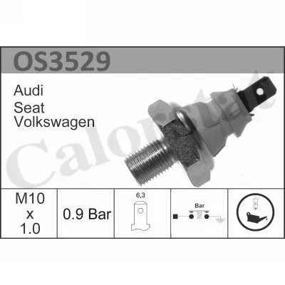 CALORSTAT by Vernet OS3529 Yag Basınc Musuru Caddy Iı Golf Jetta Passat A100 A80 Cordoba Ibıza Toledo 86>04 38919081N 68919081C 95VW9278CA