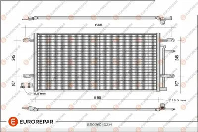 EUROREPAR 1610160380 (Erp) Kli Kondense 8E0260403T