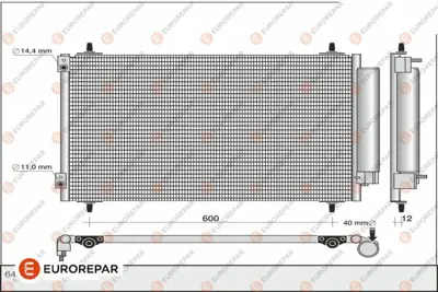 EUROREPAR 1610161880 (Erp) Klim Kondens 6455FW