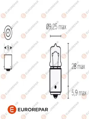 EUROREPAR 1616431880 (Erp) Ampul 621694 B17101