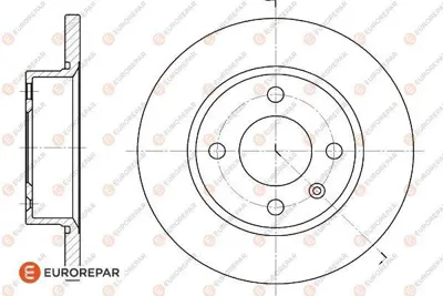 EUROREPAR 1618868480 (Erp) 2 Ön Fren Disk (Takım) 6U0698101