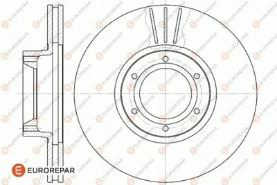 EUROREPAR 1618883880 (Erp) 1 Adet Ön Fren Disk (Takım Değildir) 9160398