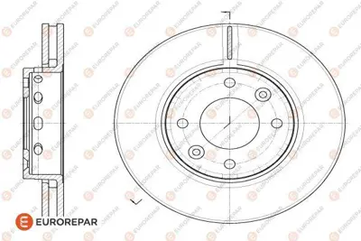 EUROREPAR 1622810680 (Erp) 1 Adet Ön Fren Disk (Takım Değildir) K2FA33251