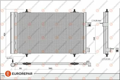 EUROREPAR 1626267480 (Erp) Klim Kondens 6455HV 9683011280