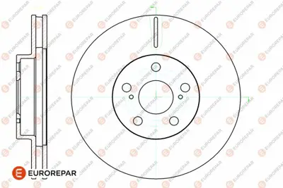 EUROREPAR 1642760280 (Erp) 1 Adet Ön Fren Disk (Takım Değildir) 4351263010